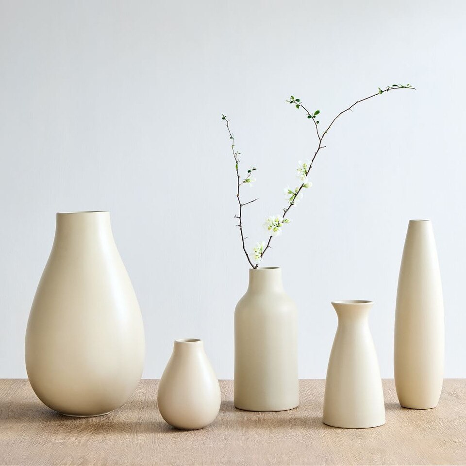 Pure Sand Ceramic Vases West Elm Australia